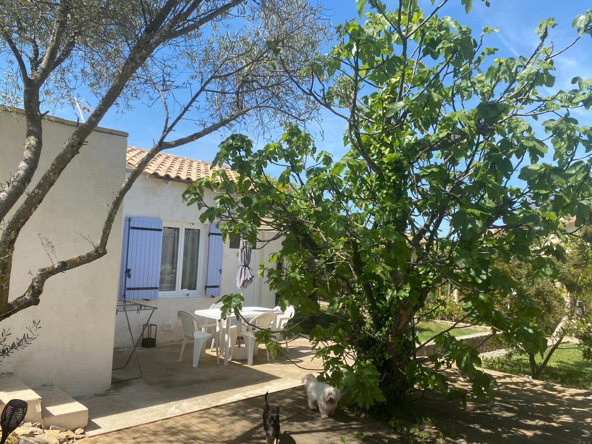 Gite climatisé pour 4 personnes avec piscine dans les hauteurs de Bollène Exterior foto