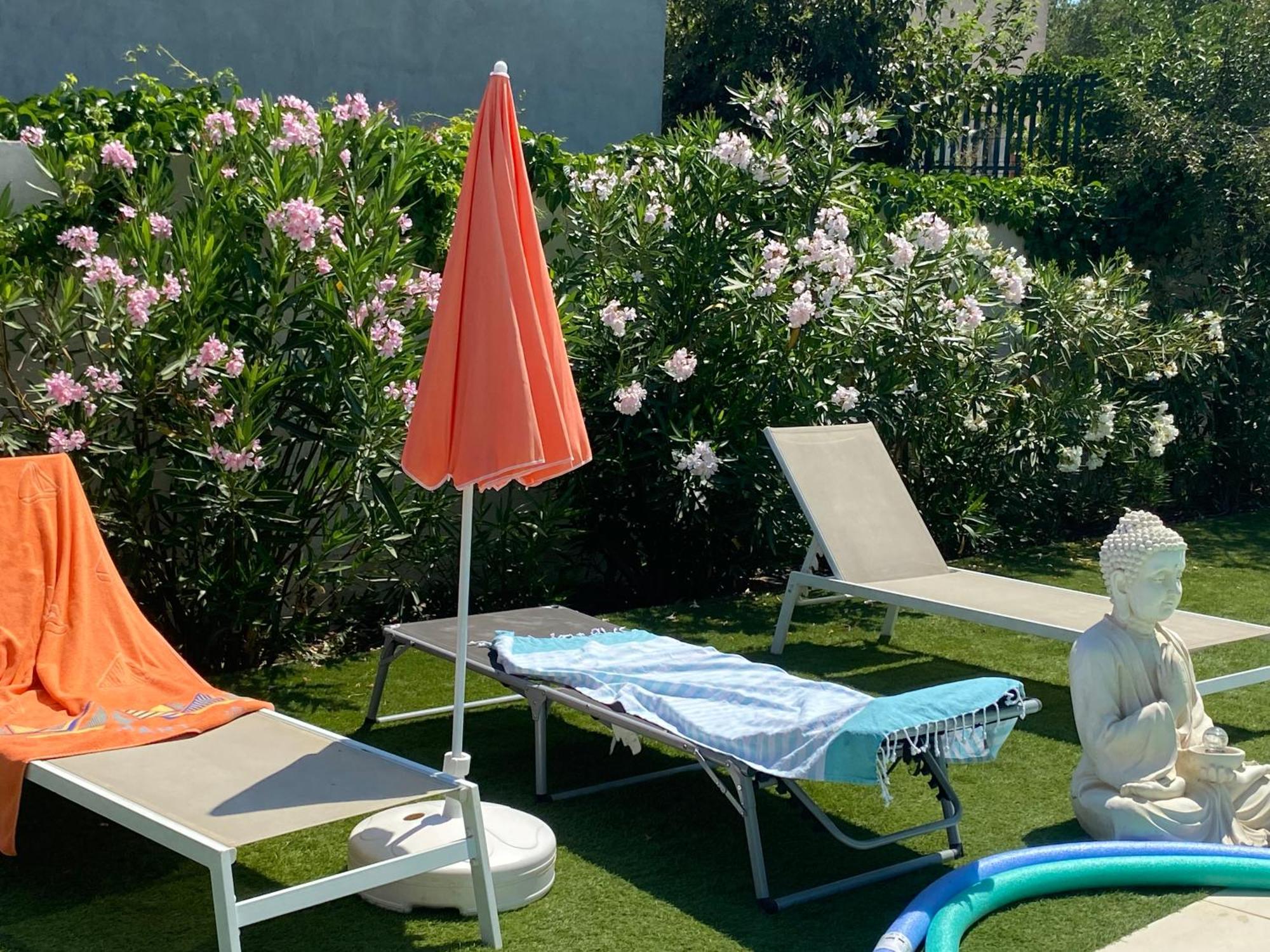 Gite climatisé pour 4 personnes avec piscine dans les hauteurs de Bollène Exterior foto